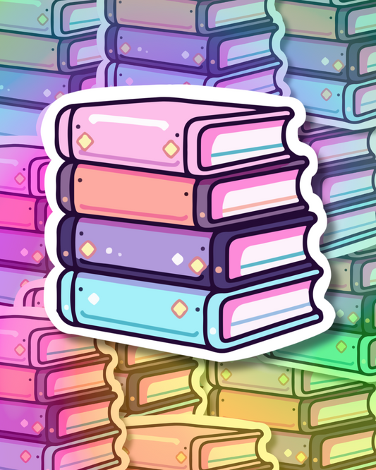 Magical Books Vinyl Sticker