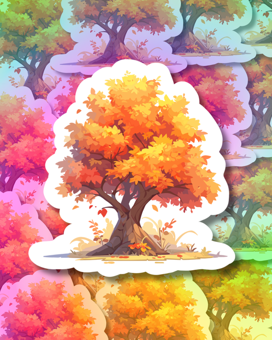 Maple Tree Vinyl Sticker