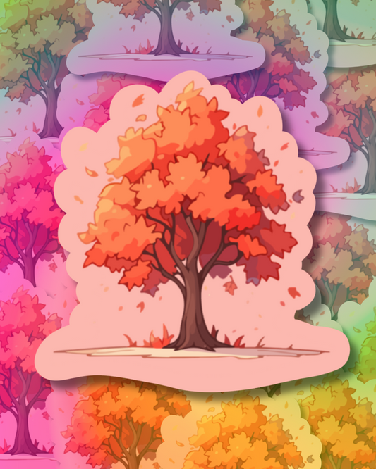 Maple Tree Vinyl Sticker