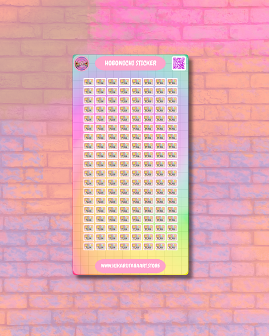 Hobonichi Cousin Meal Prep Tab Sticker Sheet