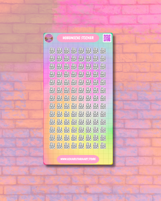 Hobonichi Cousin Medication Tab Sticker Sheet