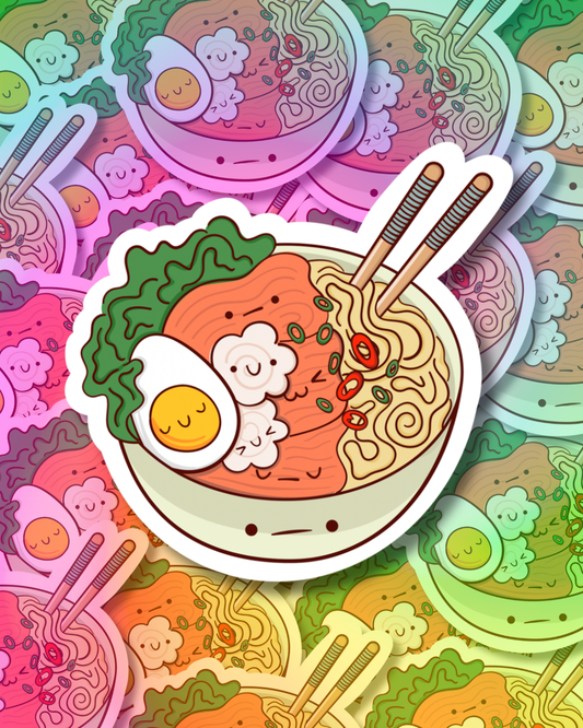 Meh Ramen Vinyl Sticker