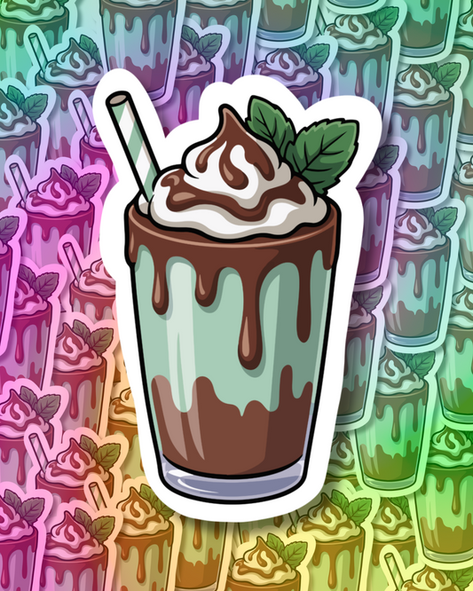 MInt Milkshake Vinyl Sticker