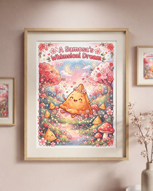 Whimsical Dream Samosa Art Print