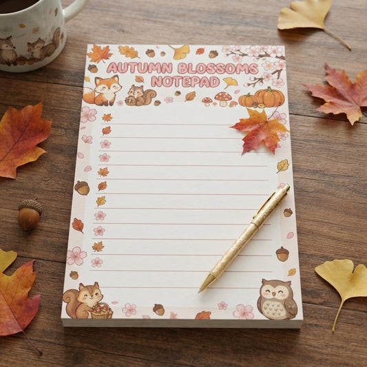 Autumn Blossoms Notepad