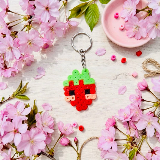 Strawberry Nostalgic Pixel Video Game Backpack Accessory