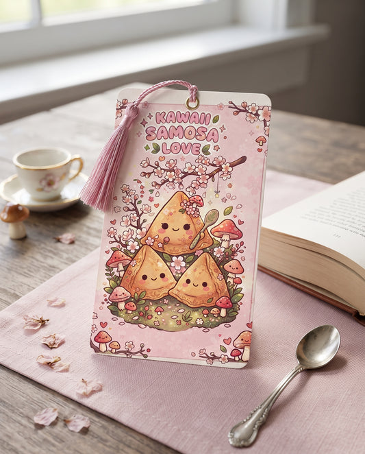 Kawaii Samosa Love Big bookmark
