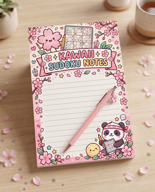 Kawaii Sudoku Notes Notepad
