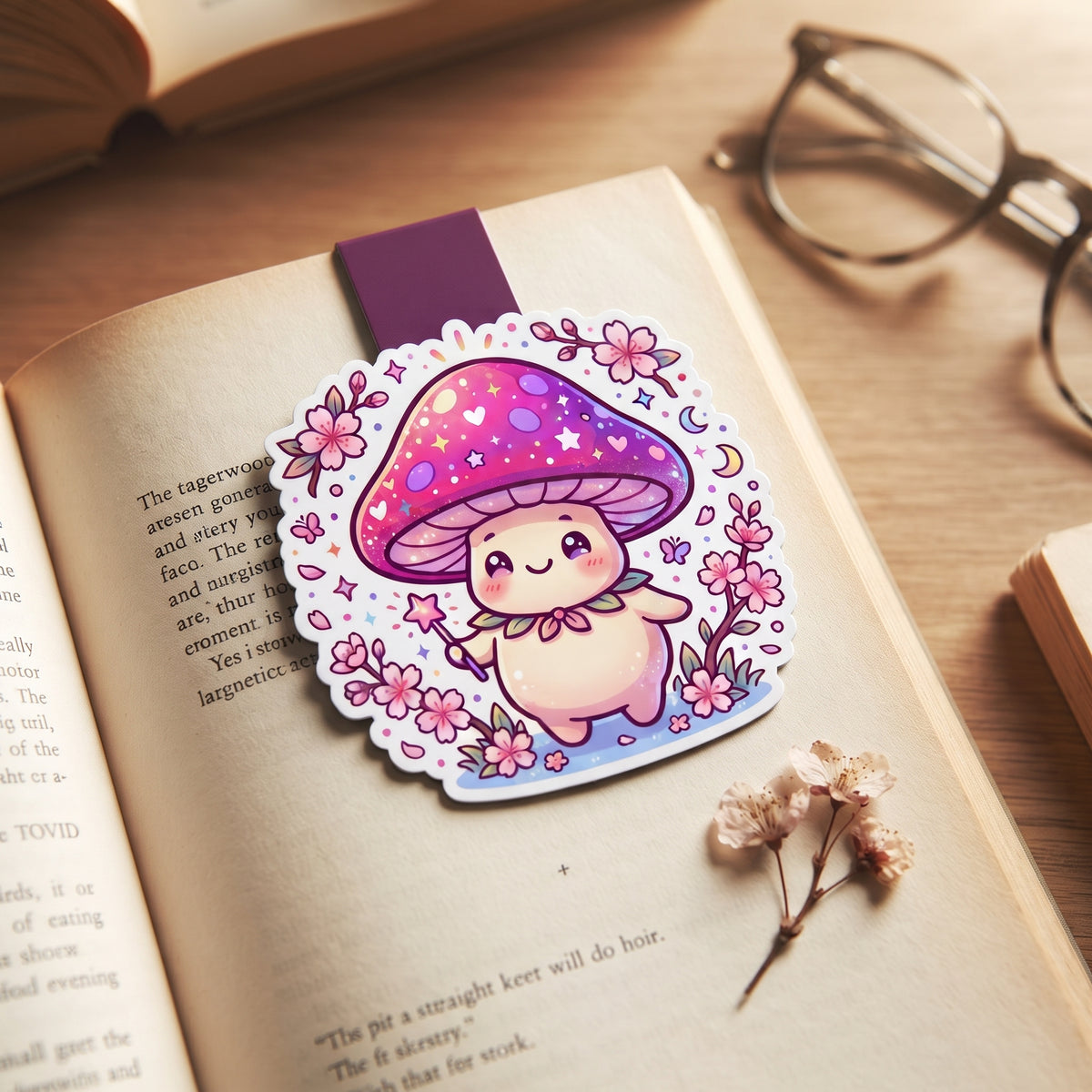 Magic Mushroom Buddy Magnetic Bookmark