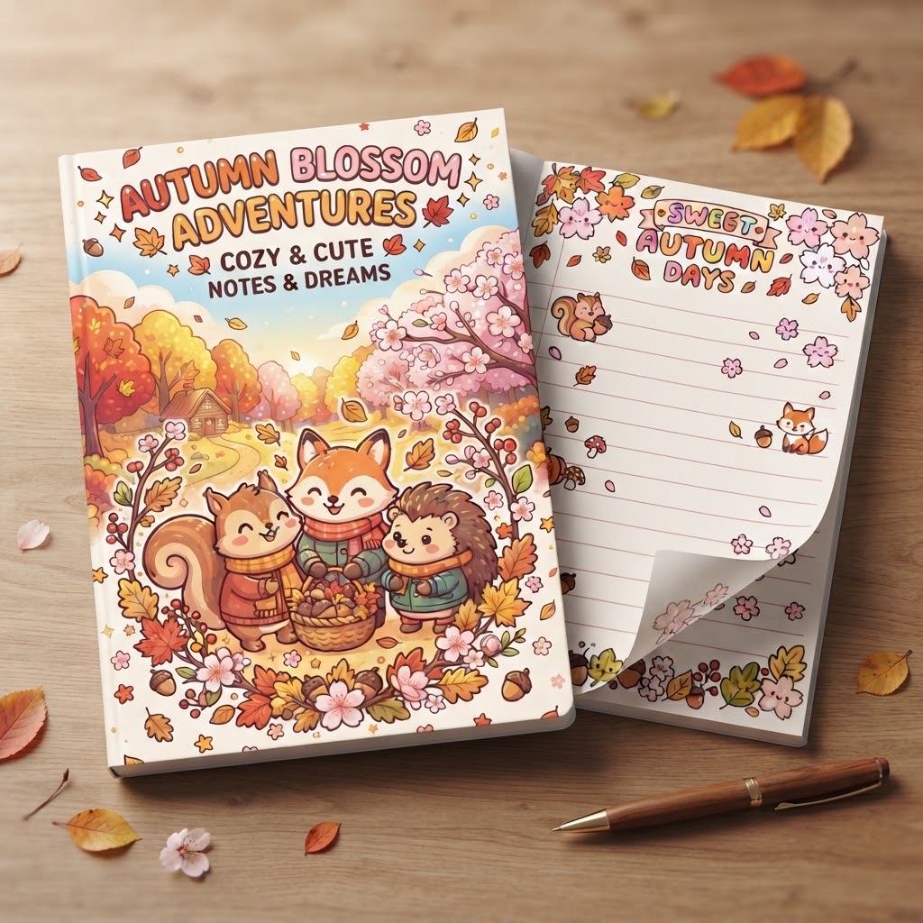 Autumn Blossom Adventures Notebook
