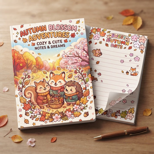 Autumn Blossom Adventures Notebook