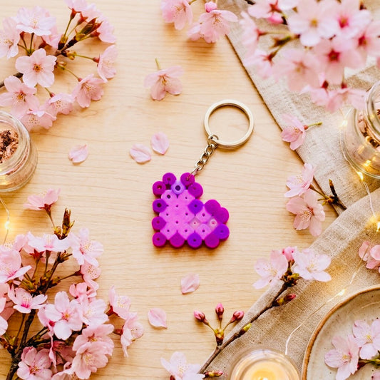 Purple Heart Nostalgic Pixel Video Game Backpack Accessory