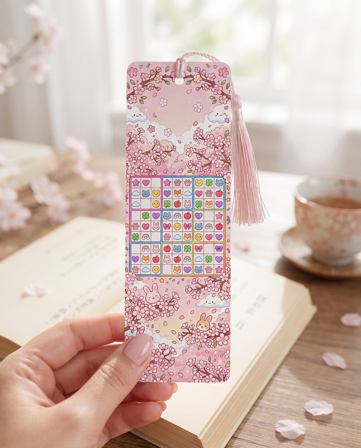 Sakura Sudoku Garden Bookmark