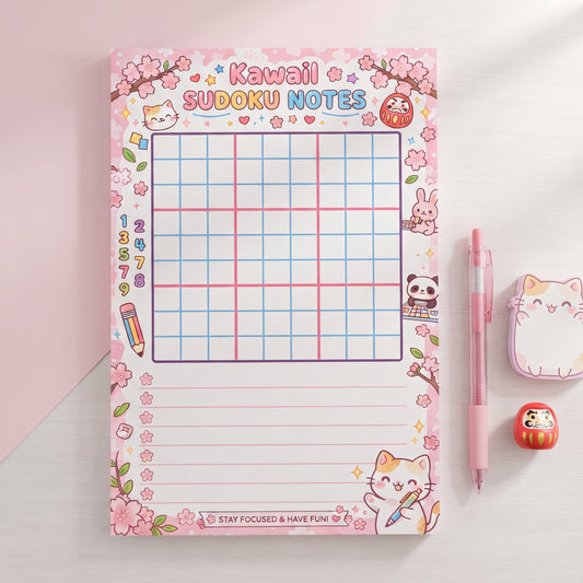 Kawaii Sudoku Notes Notepad
