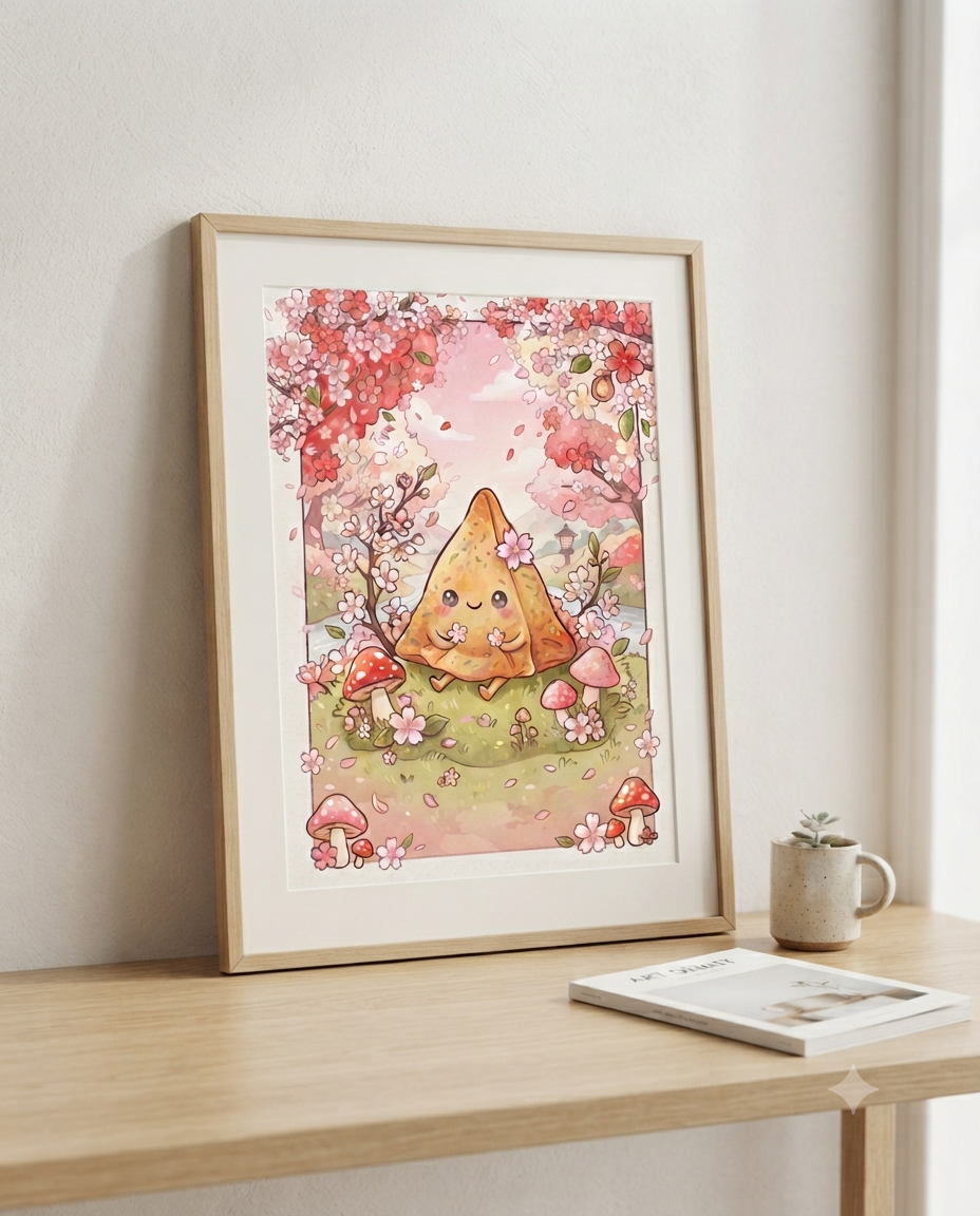 Picnic Samosa Art Print