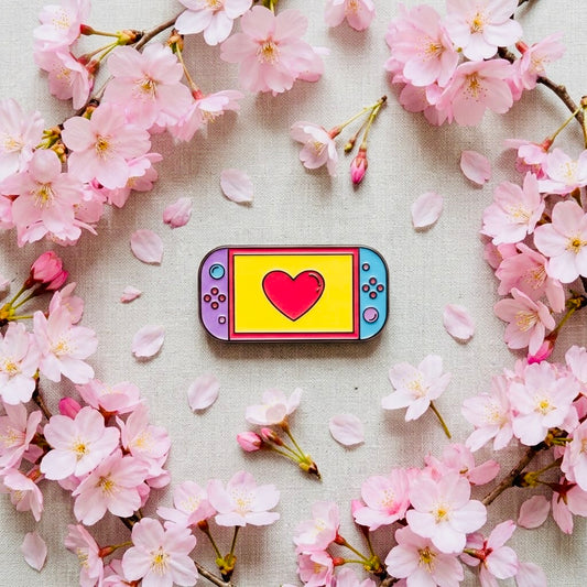 Switch Love Kawaii Cute Enamel Pin | Aesthetic Pastel Backpack & Jacket Lapel Pin