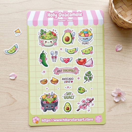 Holy Guacamole Holographic Sticker Sheet