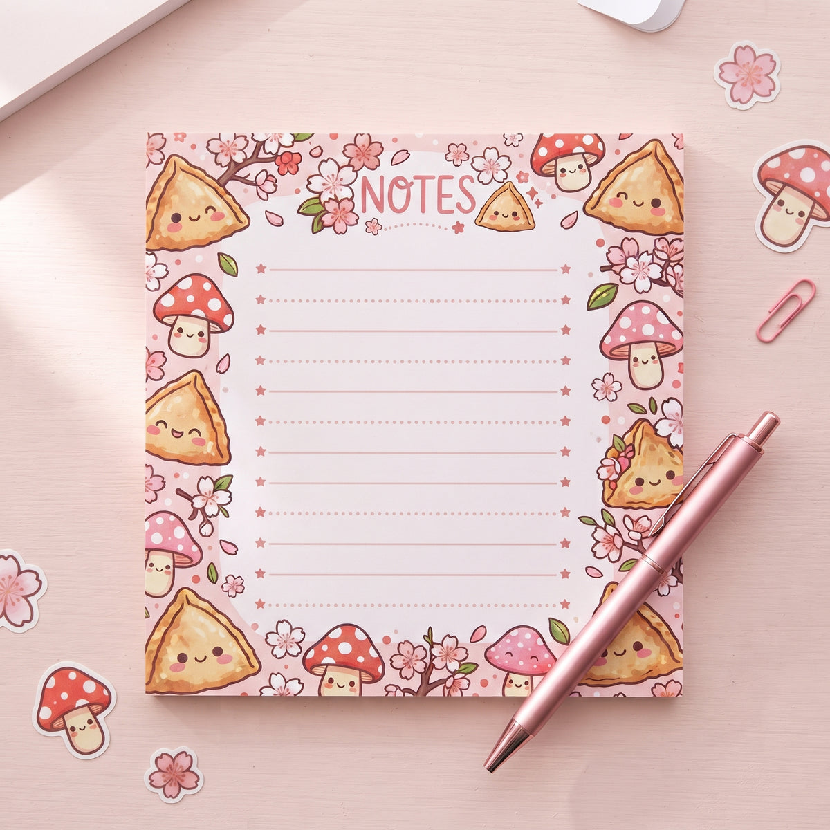 Samosa & Mushrooms Notepad
