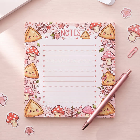 Samosa & Mushrooms Notepad