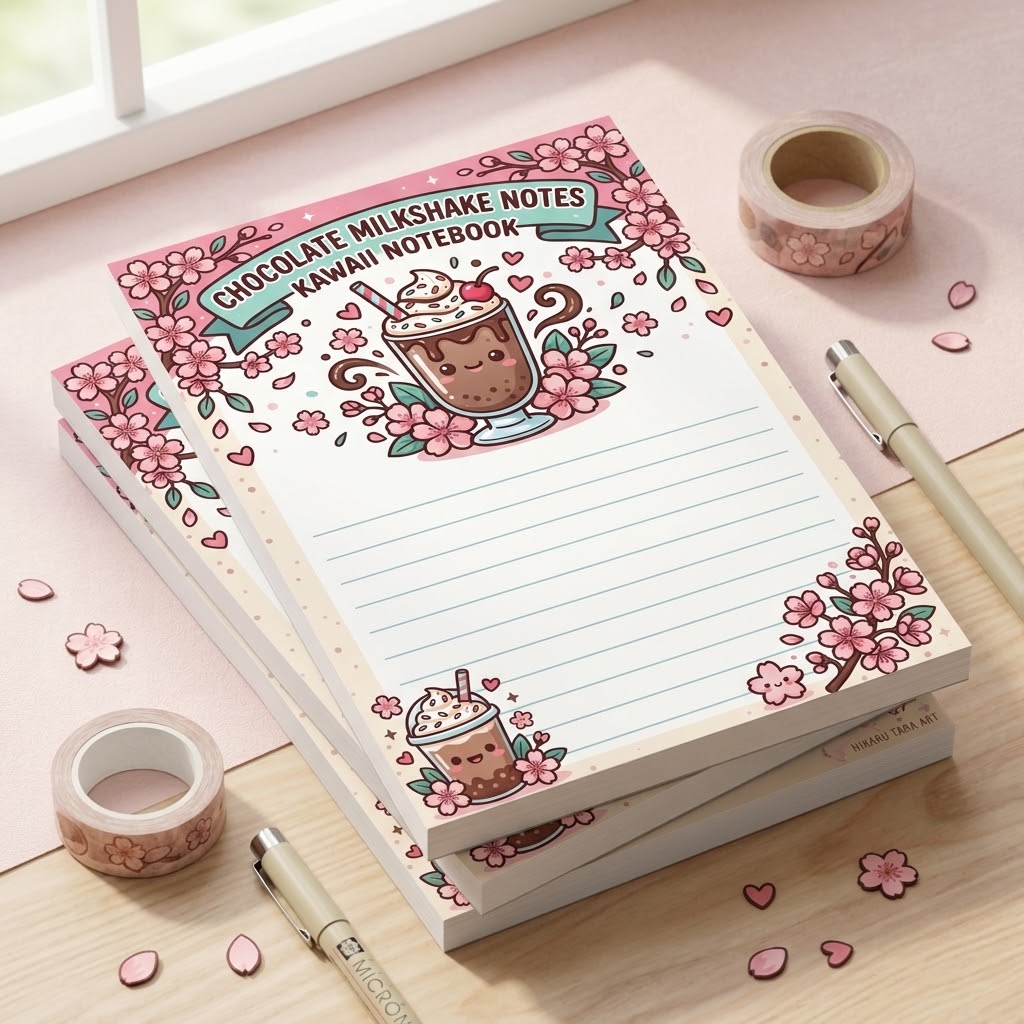 Chocolate Milkshake Notes Notepad
