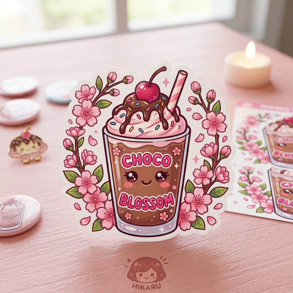 Choco Blossom Mini Sticker