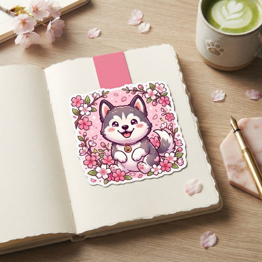 Sakura Husky Magnetic Bookmark