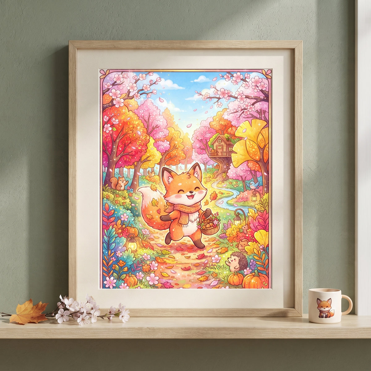 Autumn Fox Art Print
