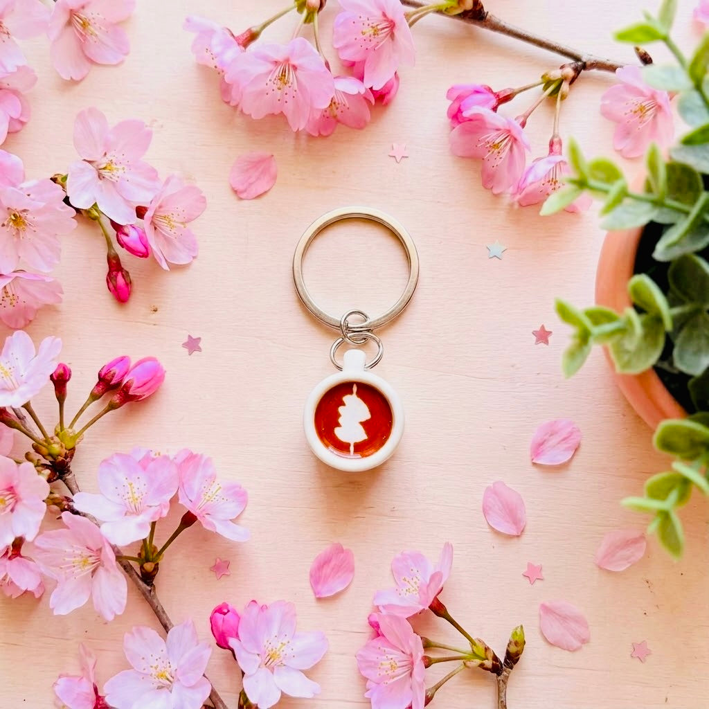 Barista Love Duo Mug Keychain – Cute Bag Charm & Gift for Aesthetic Backpacks