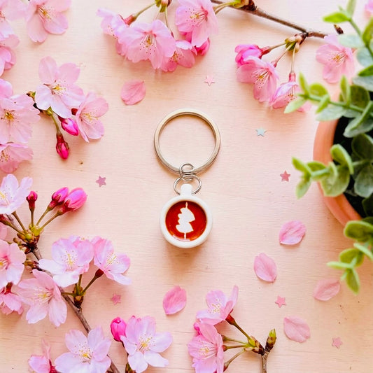 Barista Love Duo Mug Keychain – Cute Bag Charm & Gift for Aesthetic Backpacks