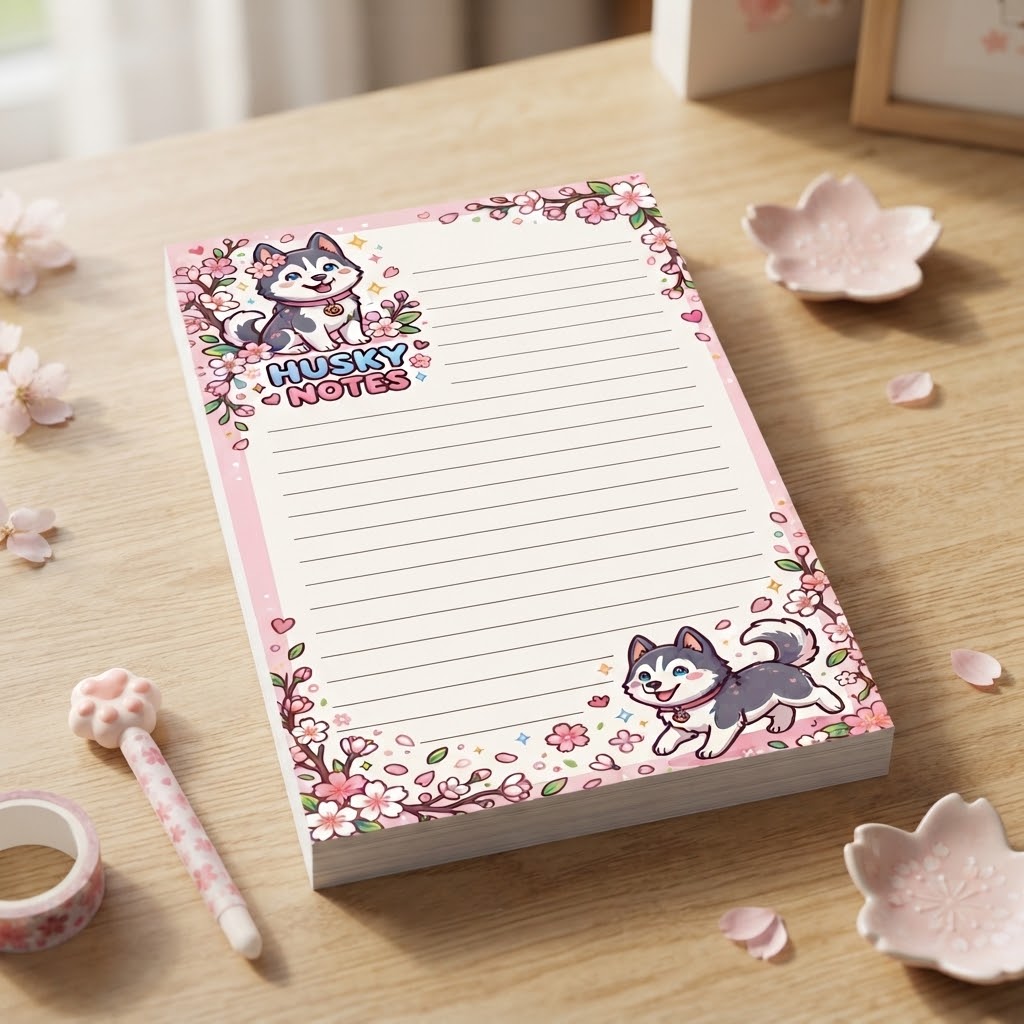 Sakura Husky Notepad