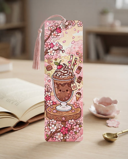 Sakura Chocolate Milkshake Bookmark