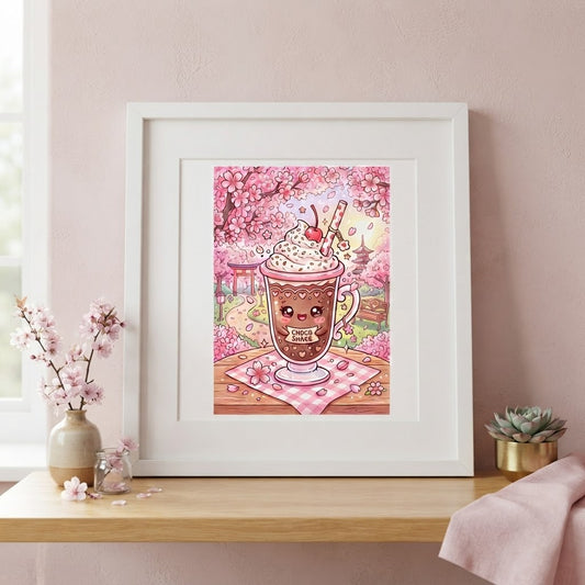 Choco Shake Art Print
