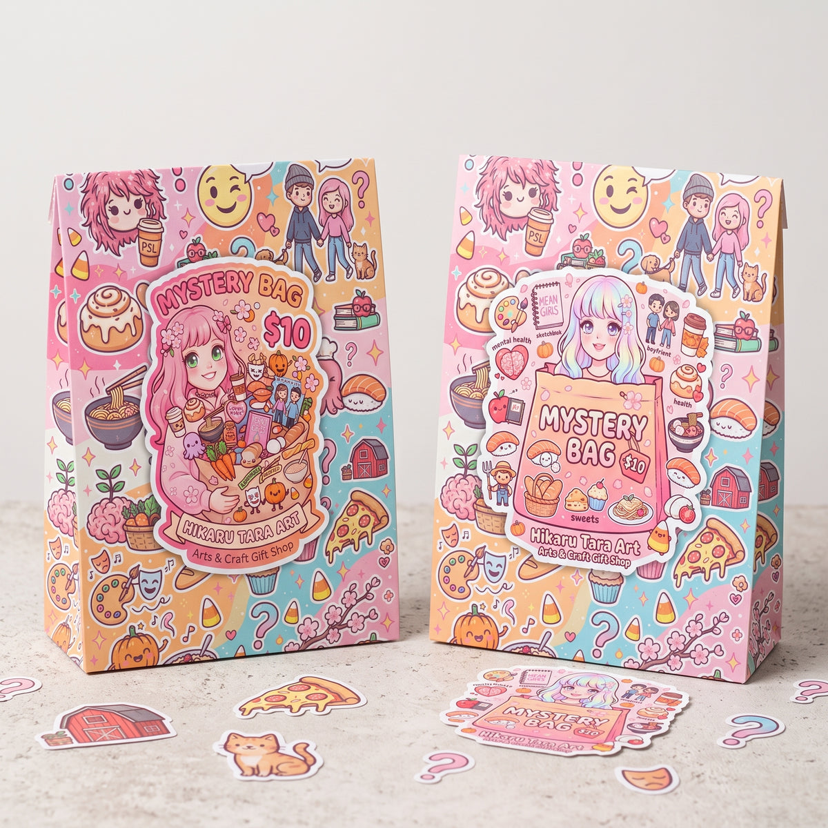 October $10 Oops Mystery Grab Bags Stationery Journaling, Discount Surprise Pack