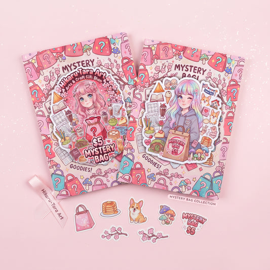 September $5 Oops Mystery Grab Bags Stationery Journaling, Discount Surprise Pack