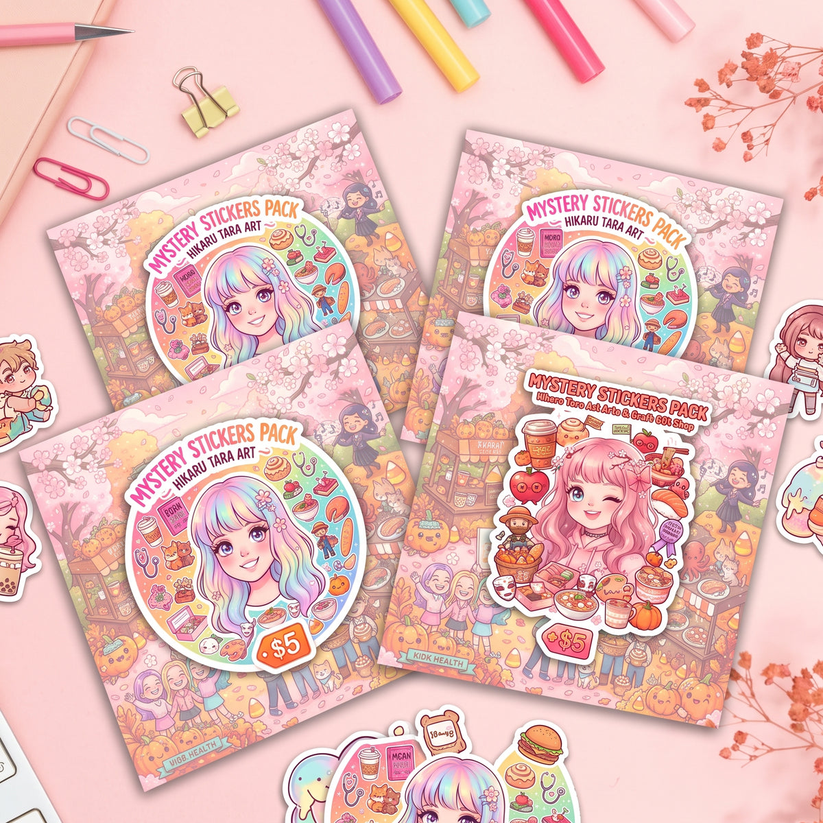 October $5 Mystery Sticker Pack