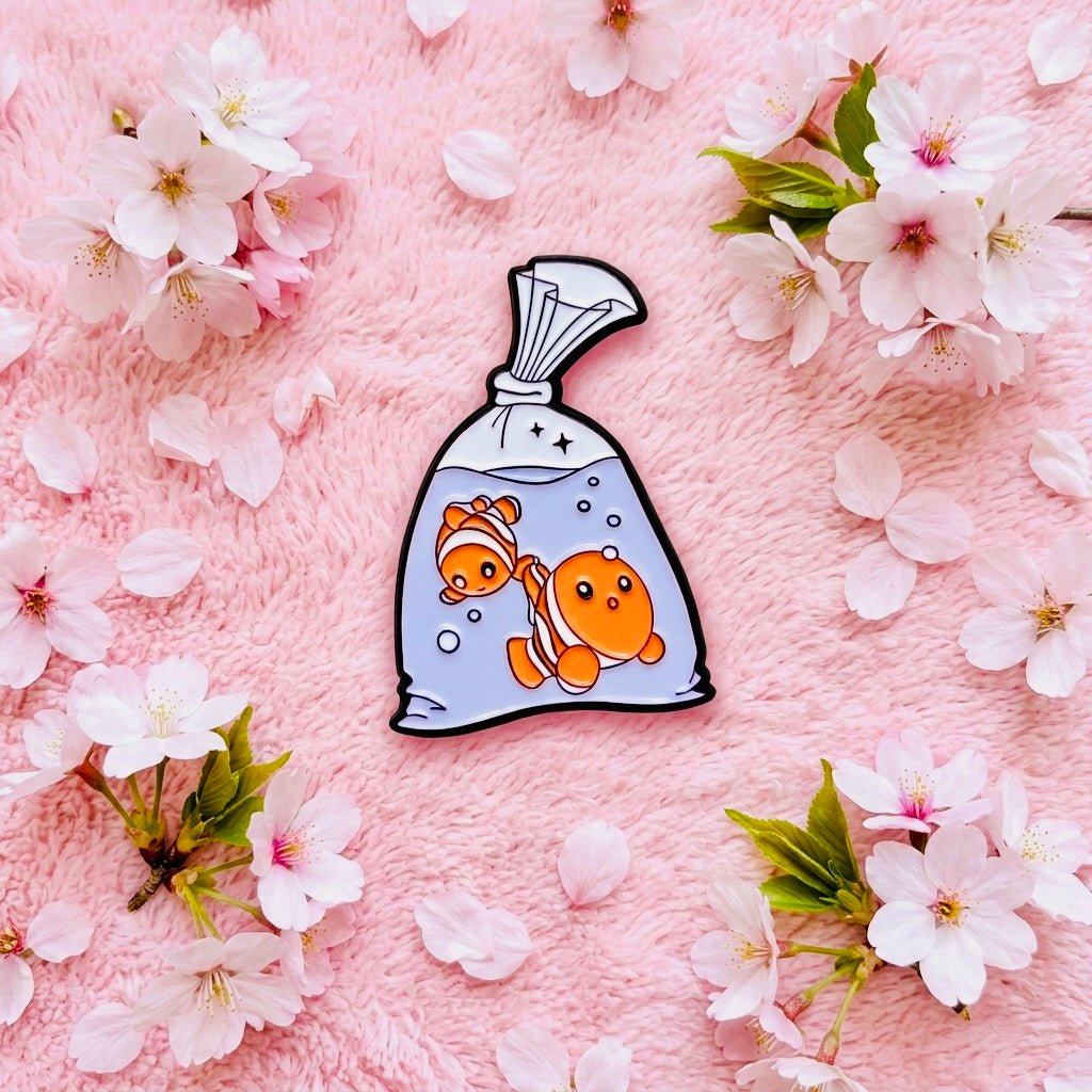 Nemo Escape Kawaii Cute Enamel Pin | Aesthetic Pastel Backpack & Jacket Lapel Pin