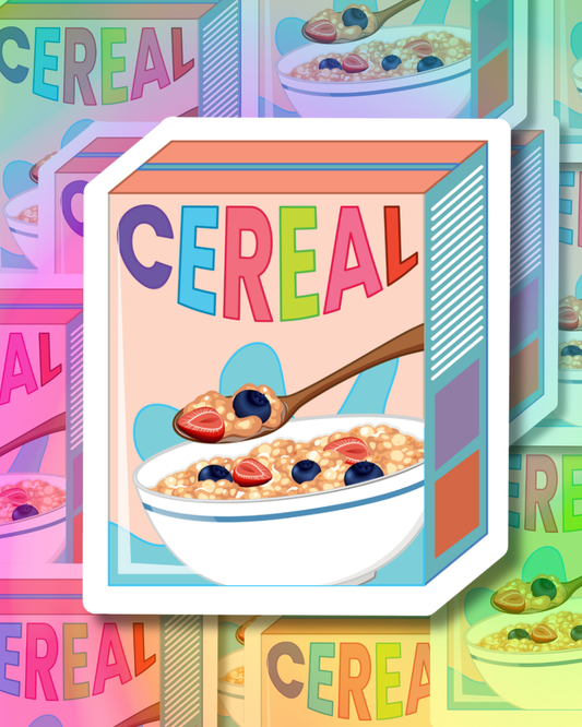 Oatmeal Cereal Vinyl Sticker