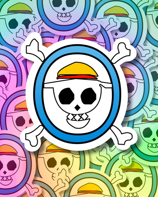 One Piece Skull Vinyl Sticker