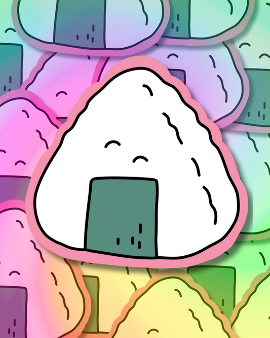 Onigiri Joy Vinyl Sticker
