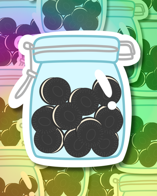 Oreo Jar Vinyl Sticker