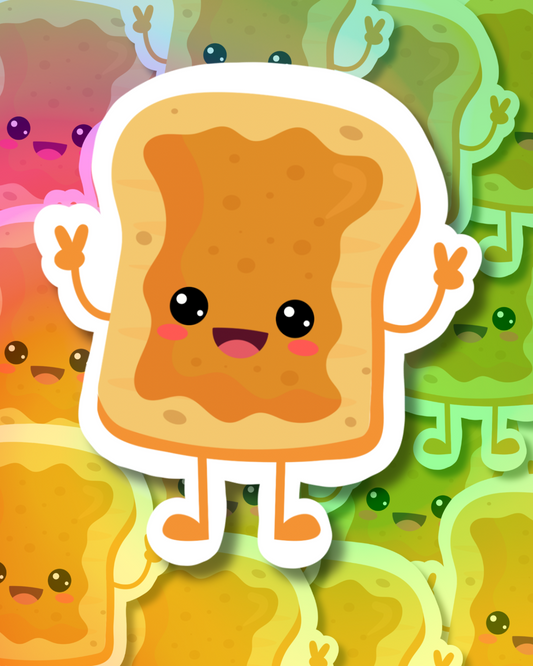 PB Toast Vinyl Sticker