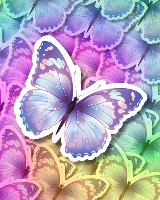 Pastel Butterfly Vinyl Sticker