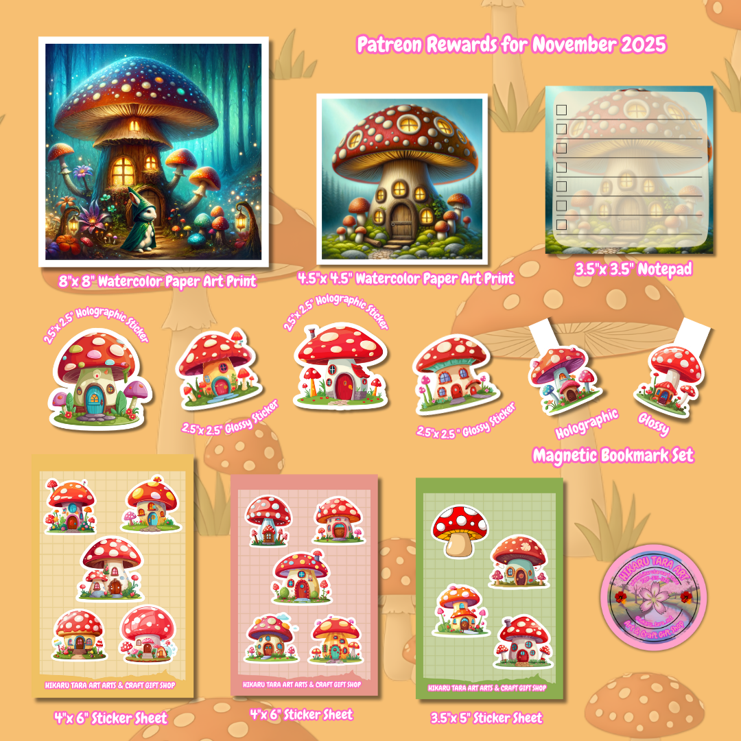 🍄November Patreon Rewards: Fungi Meadow🍄