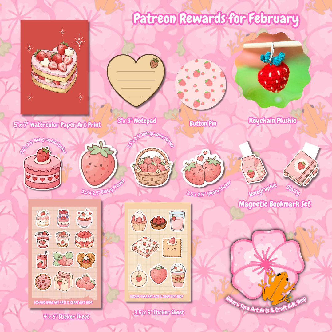 February 2026 Patreon Rewards: Strawberry Bliss