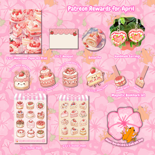 April 2026 Patreon Rewards: Strawberry Cake
