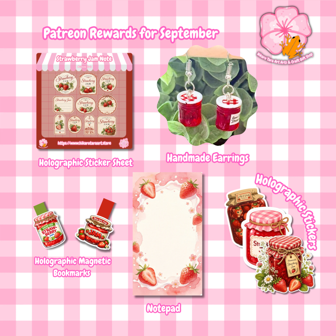 🫙September Patreon Rewards: Strawberry Jam🫙