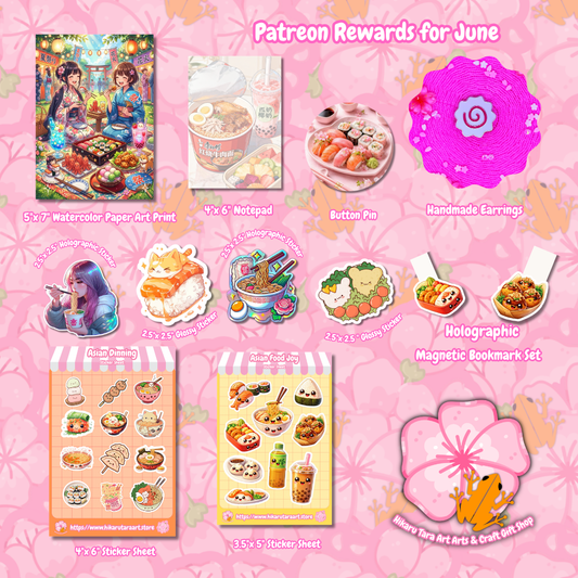June 2026 Patreon Rewards: Asian Food