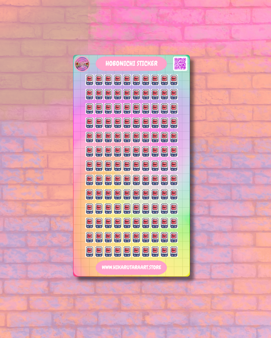 Hobonichi Cousin Pay Tab Sticker Sheet