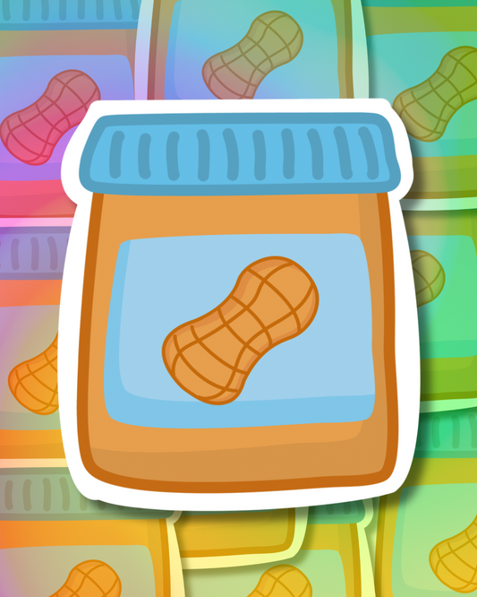Peanut Butter Blast Vinyl Sticker