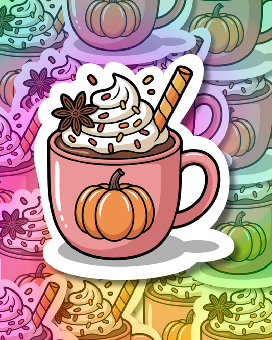 Pinkish Latte Vinyl Sticker